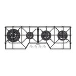 Cooktop Tramontina   à Gás Slim Glass Full 4GG White 100cm 4 Queimadores
