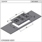Cooktop  Crissair Crystal 5 Bocas 90CM NCT 26 G7