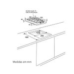 Cooktop  Evol Dominó Siena 2 Bocas Inox 29cm Bivolt