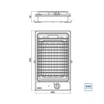 Cooktop Tramontina Elétrico Dominó BBQ IX 30cm 220 V