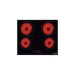 Cooktop Tramontina  Elétrico New Square Touch 4 Áreas 60cm
