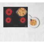 Cooktop Tramontina  Elétrico New Square Touch 4 Áreas 60cm