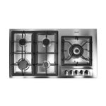 Cooktop Europa a Gás 5 Bocas Inox 90cm Bivolt