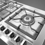 Cooktop Europa a Gás 5 Bocas Inox 90cm Bivolt