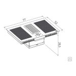 Cooktop Tramontina  Indução Duo 4EI 80 com Coifa Integrada em Modo Depuração 220 V