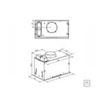 Coifa de Embutir Incasso 51CM em Aço Inox 220 V