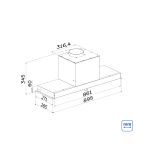 Coifa de Embutir Incasso Plus 90 cm 127 V
