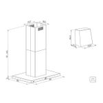 Coifa de Ilha Dritta Isla Silent Pro 90Cm 220V