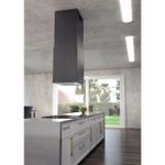 Coifa de Ilha Square Isla 40 Silent Black Steel 220V