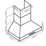 Coifa de Parede Ômega Smart 125