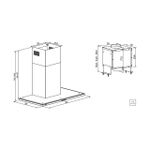 Coifa de Parede Slim Wall 90 Split em Aço Inox 220 V