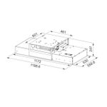 Coifa de Teto e Purificador de Ar FCMY Air Hub Branco 120cm 