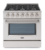 Fogão Profissional a Gás 6 Queimadores Forno Eletrico 90CM - Austin 90 Crissair