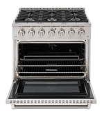 Fogão Profissional a Gás 6 Queimadores Forno Eletrico 90CM - Austin 90 Crissair
