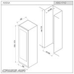Adega de EmbutirCrissair  Wine Dual Zone 171 Garrafas 418 Litros Inox 60cm 220V