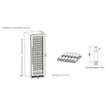 Adega de Vinhos Smart Evol 160 Garrafas Dual Zone de Embutir Abertura Direita 220V