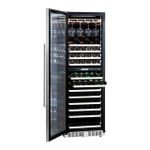 Adega de Vinhos Smart Evol 160 Garrafas Dual Zone de Embutir Abertura Esquerda 220V