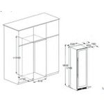 Adega de Vinhos Smart Evol 160 Garrafas Dual Zone de Embutir Abertura Esquerda 220V