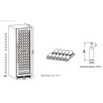Adega de Vinhos Smart Evol 160 Garrafas Dual Zone de Embutir Abertura Esquerda 220V