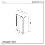 Adega Wine Dual Zone 77 Garrafas 193 Litros Inox 60cm