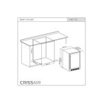 Cervejeira Crissair Mediun Inverter de Embutir 135 Litros 220V Abertura para Direita