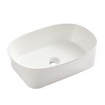 Cuba de Apoio Oval Branca 500X305X115 MM