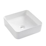Cuba de Apoio Quadrada Branca 375X135 MM