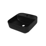 Cuba de Apoio Quadrada c/ Mesa Black Matte 39x39x14 Black Matte