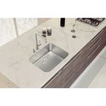 Cuba de Embutir Dora 50 BL R6 em Aço Inox Acetinado com Válvula 50x40 cm  Tramontina