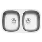 Cuba de embutir Isis 2C 34 BL em Aço Inox Acetinado 77x45 cm Tramontina