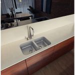 Cuba de embutir Isis 2C 34 BL em Aço Inox Acetinado 77x45 cm Tramontina
