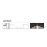 Cuba de embutir Quadrum em Aço Inox 50 U 50X40 cm  Tramontina