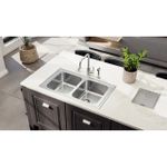 Cuba de Sobrepor Marea Deep 2C 34 em Aço Inox Acetinado 86 x 50 cm com Válvula Tramontina