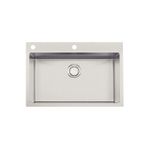 Cuba de Sobrepor Quadrum Flush 1C 70 Aço Inox  Tramontina