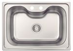 Cuba de Sobrepor Tramontina Morgana 60 FX Inox Escovado 69 x 49 cm com Válvula