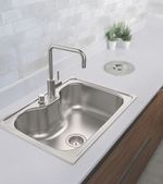 Cuba de Sobrepor Tramontina Morgana 60 FX Inox Escovado 69 x 49 cm com Válvula
