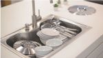 Cuba de Sobrepor Tramontina Morgana 60 FX Inox Escovado 69 x 49 cm com Válvula