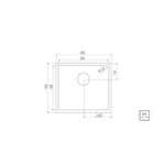 Cuba Design Collection Quadrum 45 Aço Inox Escovado  Tramontina