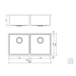 Cuba Design Collection Quadrum Farm 2C 40 2 cubas