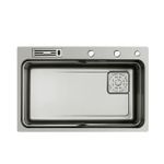 Cuba Inox com Acessórios - LX971080  TTD409 Black Matte  Lexxa