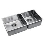 Cuba Inox Dupla Para Cozinha 80X40 Black Lexxa