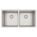 Cuba Quadrum 2C 40 em Aço Inox + Acessórios Tramontina