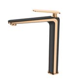 Misturador Monocomando Bica Alta Black/Rose Gold