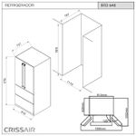 Refrigerador Crissair French  Door 636 Litros Inox 220V