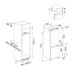 Refrigerador/geladeira de embutir FCB 320 TNF BR 278 Litros