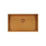 Cuba Quadrum Aço Inox com Revestimento PVD Gold 70x40 cm  Tramontina