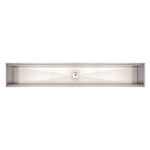 Canal Organizador em Aço Inox para Sobrepor 105x18 cm