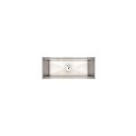 Canal Organizador em Aço Inox para Sobrepor 45x18 cm