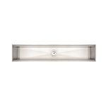Canal Organizador em Aço Inox para Sobrepor 90x18 cm