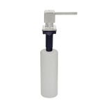 Dosador de Sabão Square em Aço Inox com Recipiente Plástico 500 ml